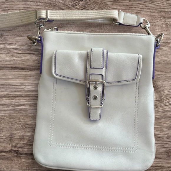 Vintage Y2K Coach Ivory Hamptons Swing /Crossbody Bag - Picture 6 of 14